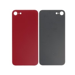 Retro Cover Rosso iPhone SE 2020 - SE 2022 Small Hole No Logo