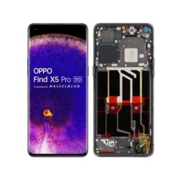 Display Touch + Frame Nero OPPO Find X5 Pro (PULLED)
