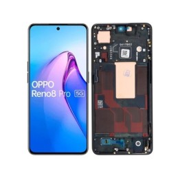 Display Touch + Frame Glazed Black OPPO Reno 8 PRO 5G (PULLED)