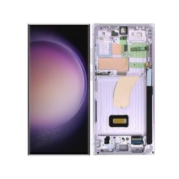 Display Touch + Frame Lavender Samsung SM-S918B S23 Ultra Ori