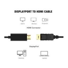 Cavo DisplayPort maschio a HDMI maschio 1,8m
