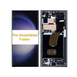 LCD + Frame Nero Samsung SM-S918B S23 Ultra (Pre-Assembled Frame)