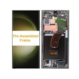 LCD + Frame Green Samsung SM-S918B S23 Ultra (Pre-Assembled Frame)
