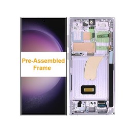 LCD + Frame Lavender Samsung SM-S918B S23 Ultra (Pre-Assembled Frame)